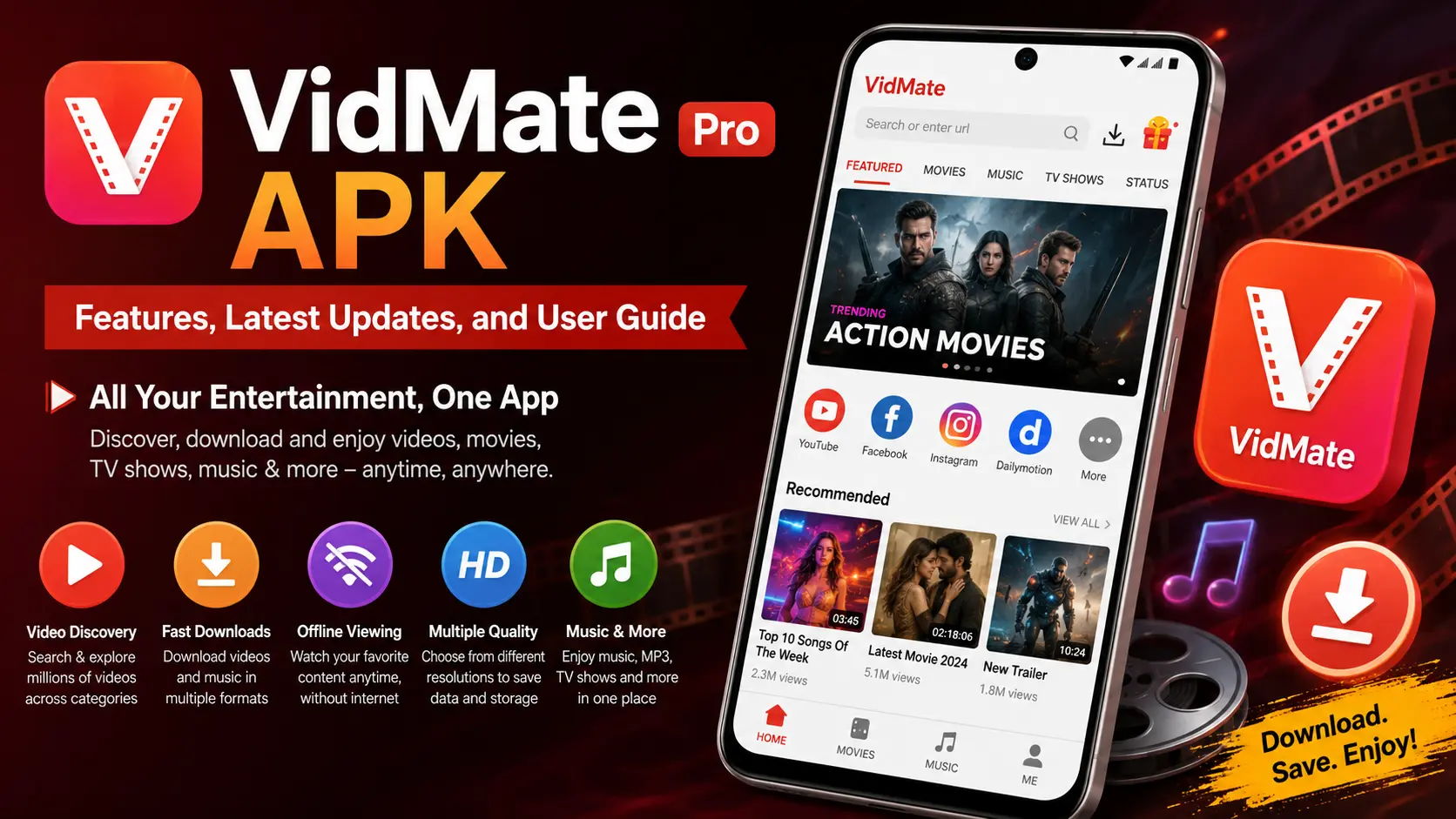 VidMate Pro APK: Features, Latest Updates, and User Guide