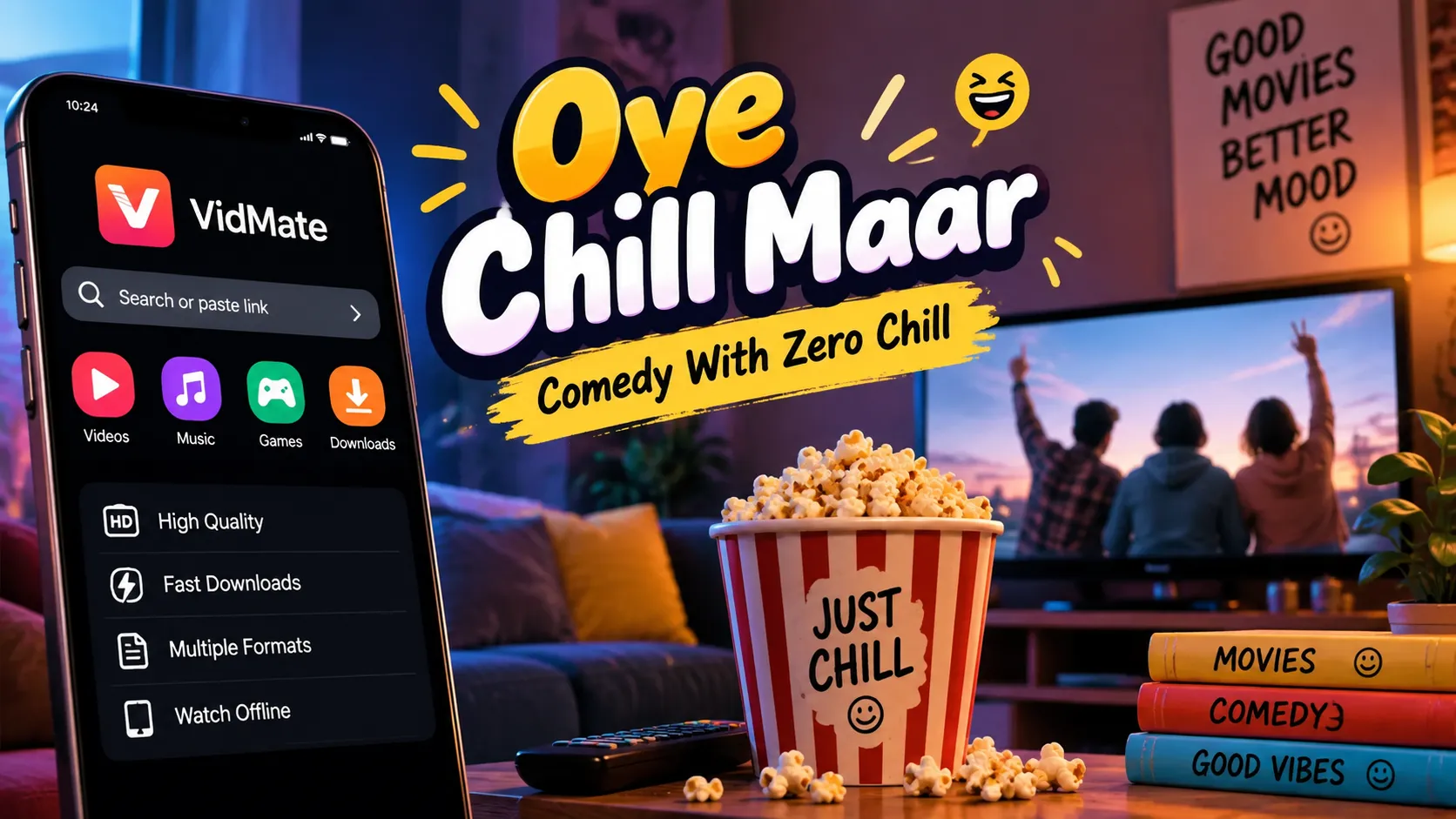 Vidmate | Oye Chill Maar: Comedy With Zero Chill
